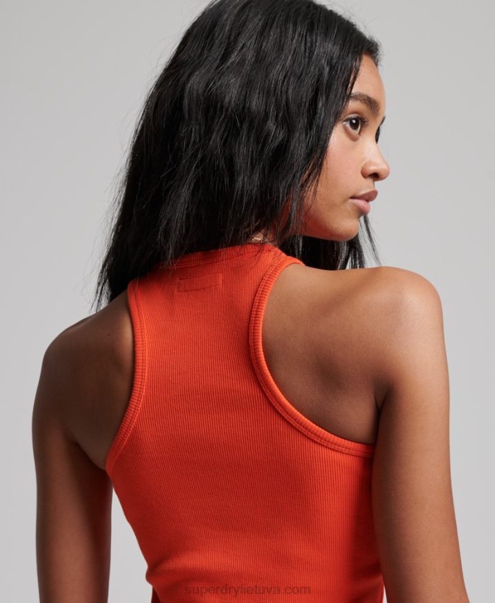 Superdry Essential Tank Top Orange Women