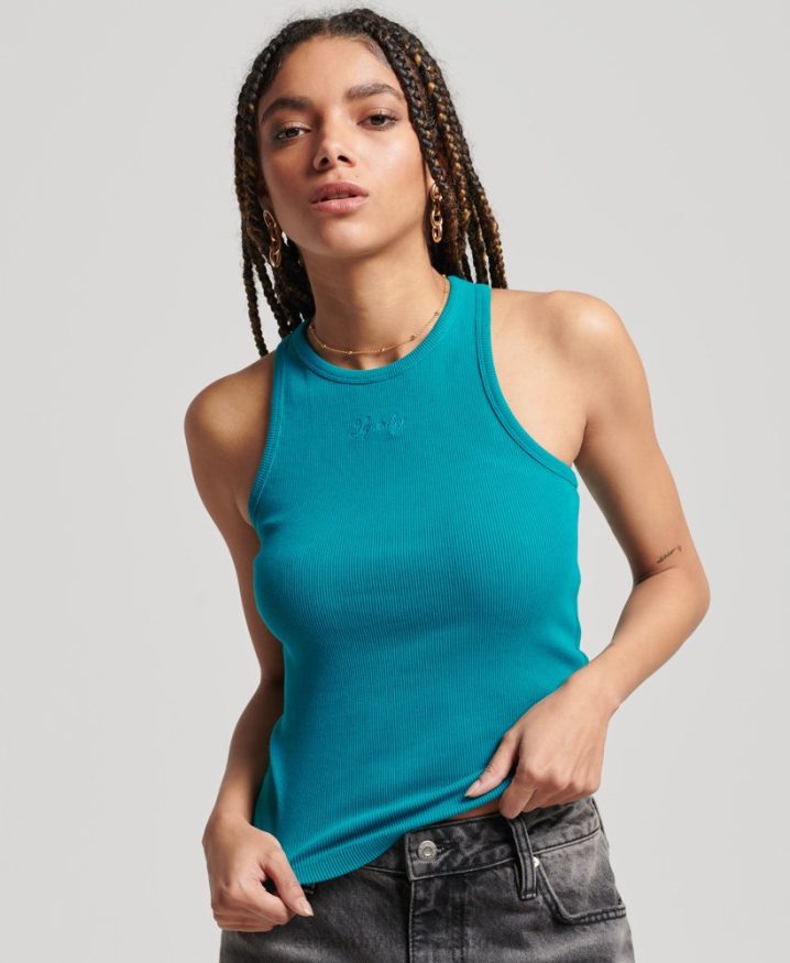 Superdry Essential Tank Top Turquoise Women