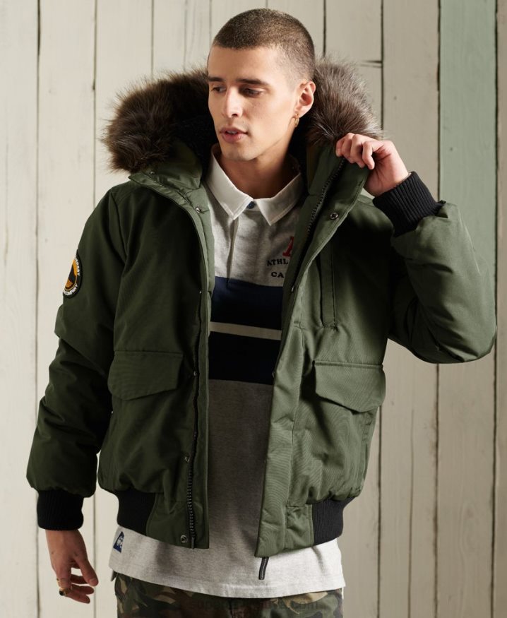 Superdry Everest Bomber Jacket Khaki Men