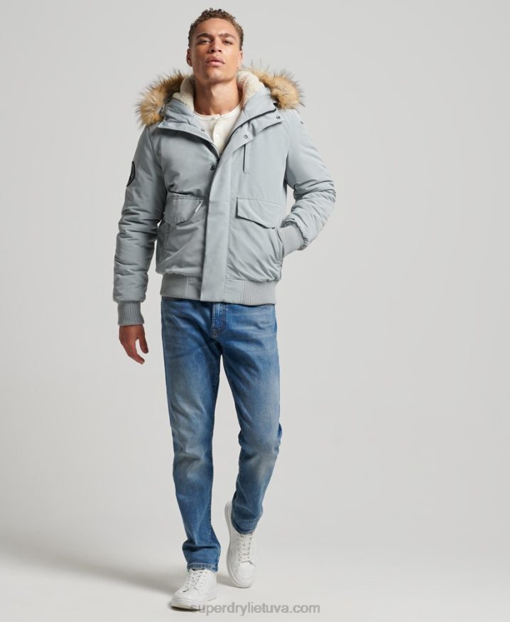 Superdry Everest Bomber Jacket Light Blue Men