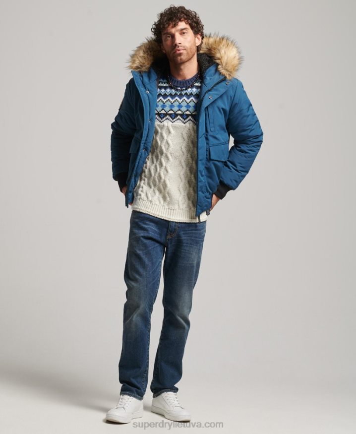 Superdry Everest Bomber Jacket Light Blue Men