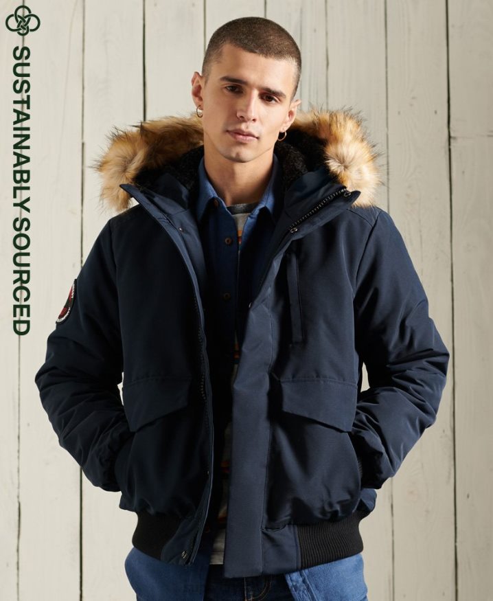 Superdry Everest Bomber Jacket Navy Men