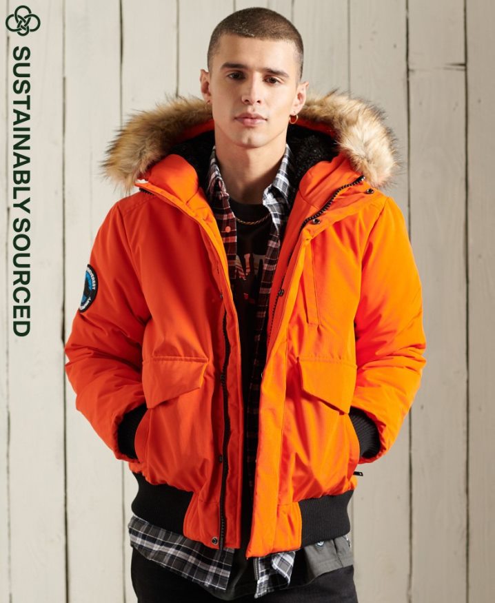 Superdry Everest Bomber Jacket Orange Men