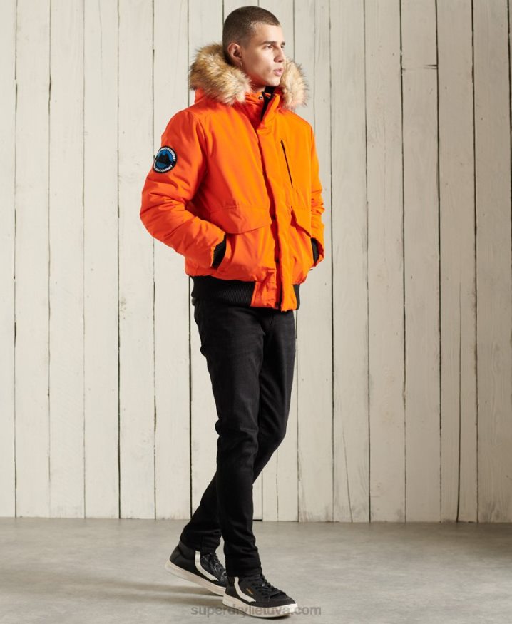 Superdry Everest Bomber Jacket Orange Men