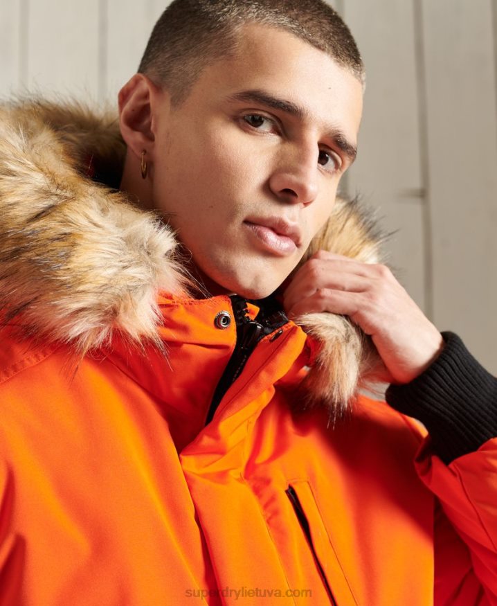 Superdry Everest Bomber Jacket Orange Men