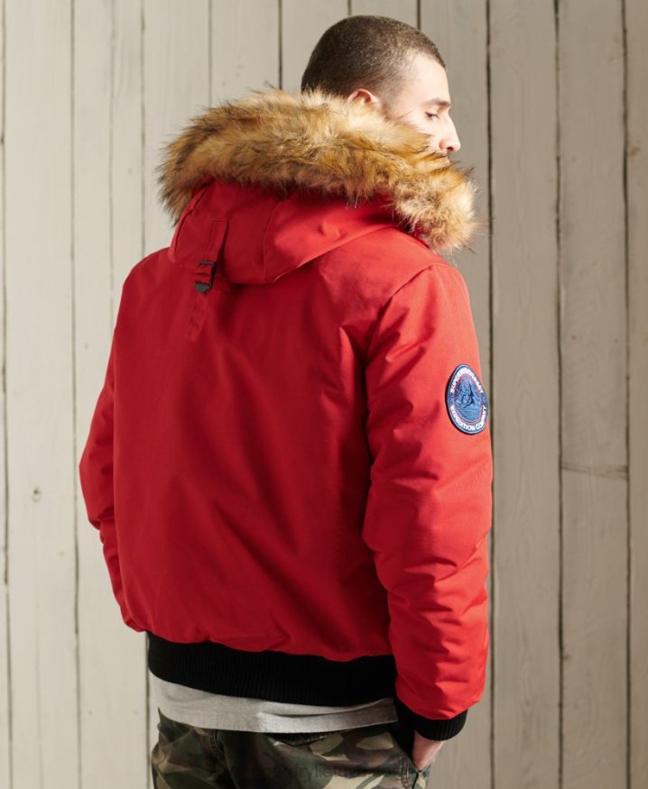 Superdry Everest Bomber Jacket Red Men