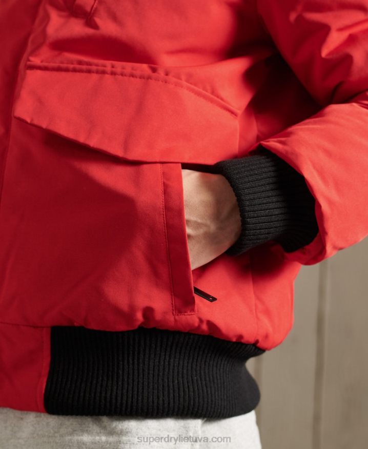 Superdry Everest Bomber Jacket Red Men