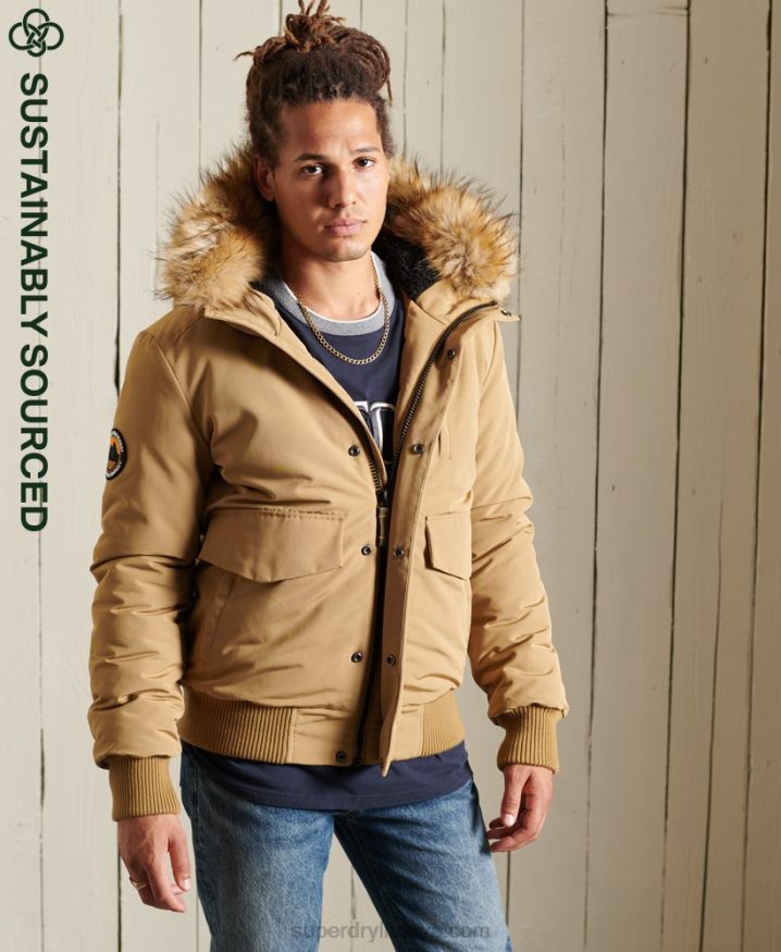 Superdry Everest Bomber Jacket Tan Men