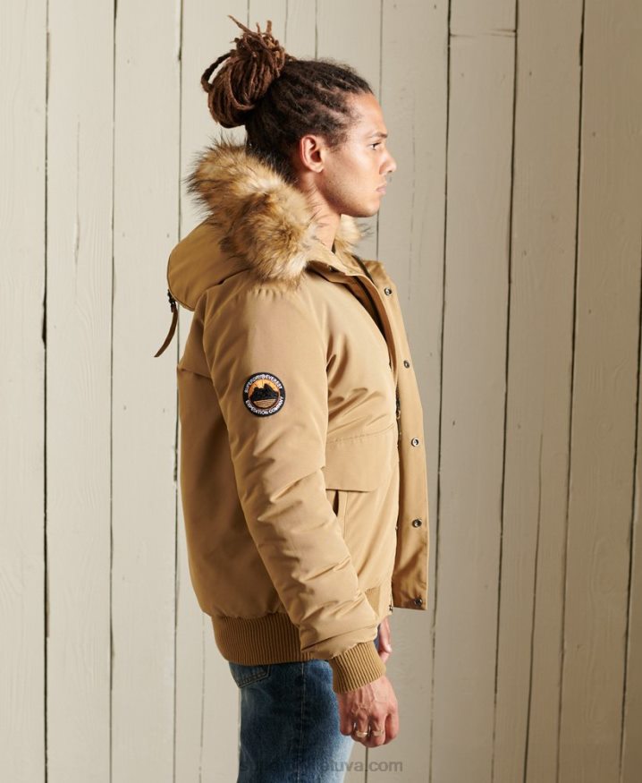 Superdry Everest Bomber Jacket Tan Men