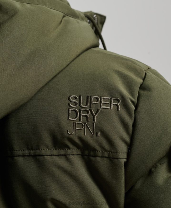 Superdry Everest Hooded Puffer Jacket Green Men