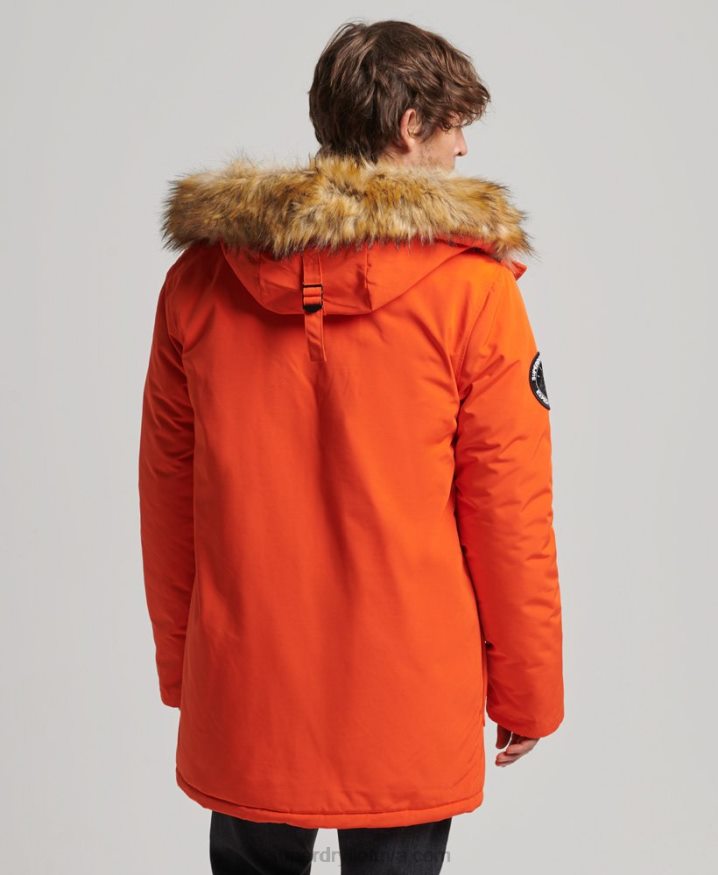 Superdry Everest Parka Coat Orange Men