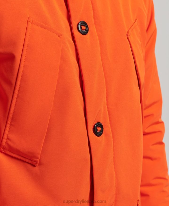 Superdry Everest Parka Coat Orange Men