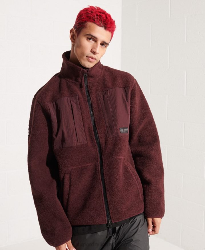 Superdry Expedition Fleece Jacket Red Men