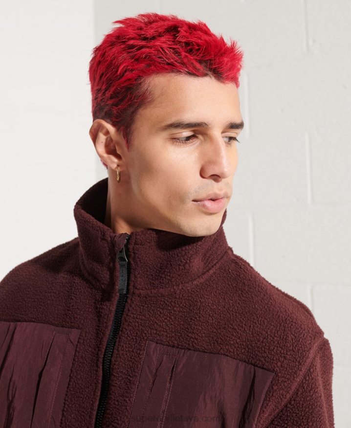 Superdry Expedition Fleece Jacket Red Men