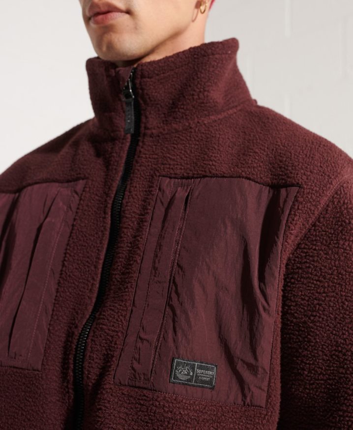 Superdry Expedition Fleece Jacket Red Men