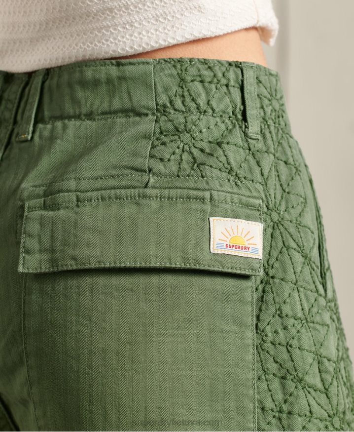 Superdry Fatigue Shorts Green Women