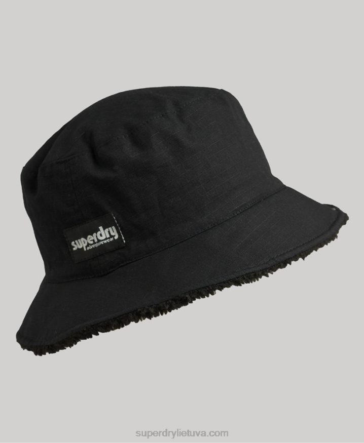 Superdry Fleece Bucket Hat Black Men