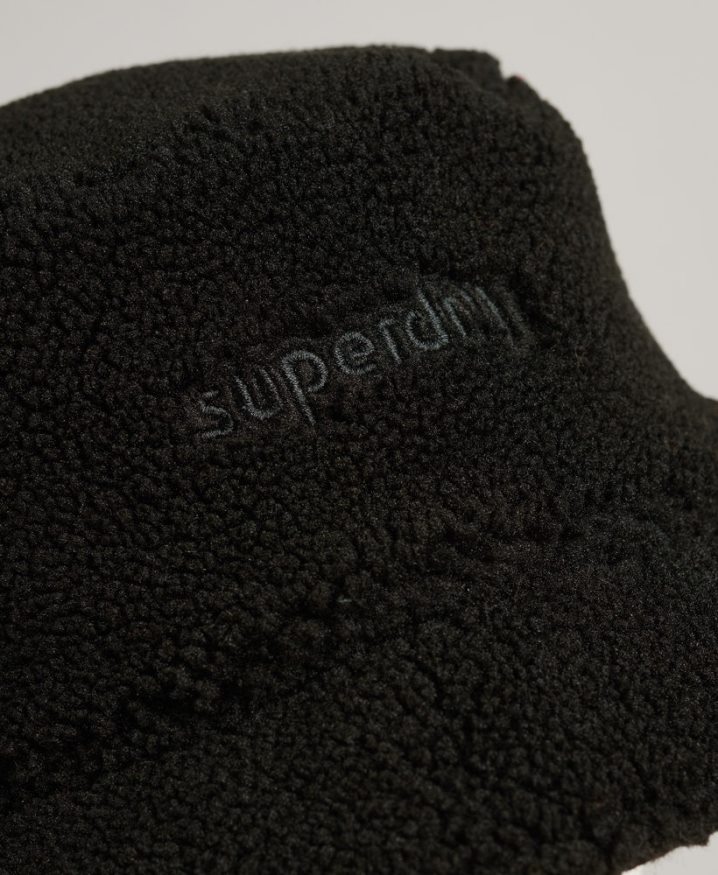 Superdry Fleece Bucket Hat Black Men