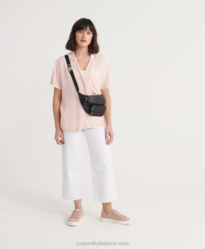 Superdry Fleur Resort Shirt Pink Women