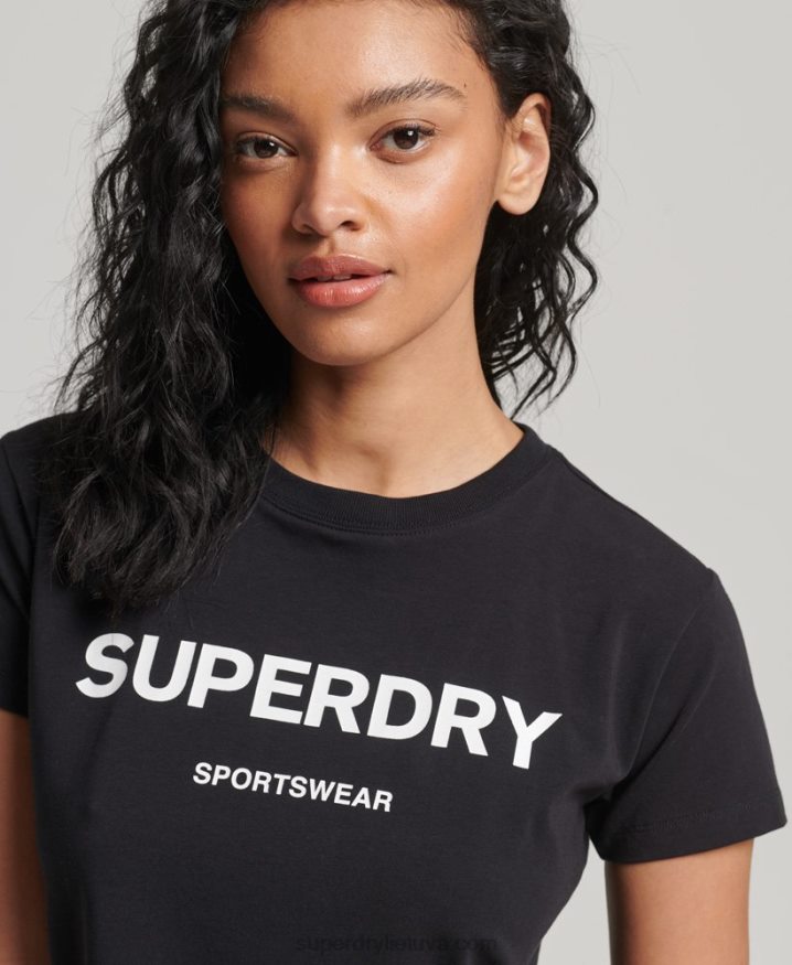 Superdry Graphic 90s T-Shirt Black Women