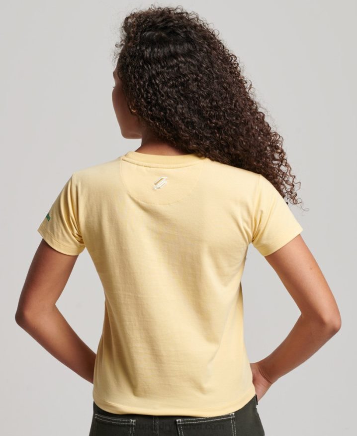 Superdry Graphic 90s T-Shirt Yellow Women