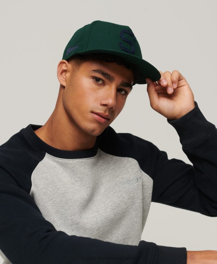 Superdry Graphic B-Boy Cap Green Men