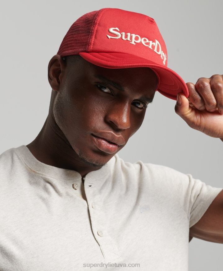 Superdry Graphic Trucker Cap Red Men