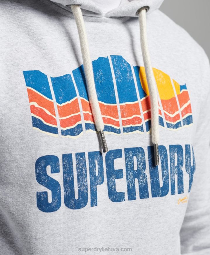 Superdry Great Outdoors Hoodie Grey Men