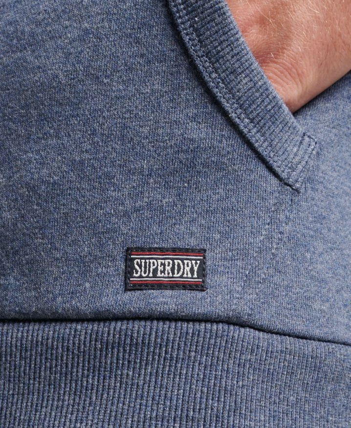 Superdry Gym Athletic Zip Hoodie Navy Men