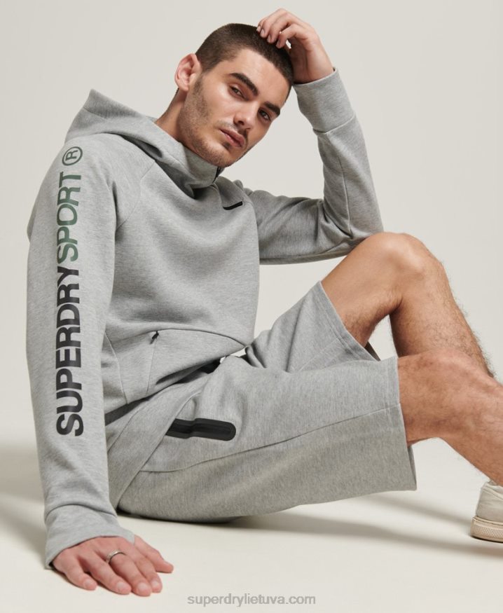 Superdry Gymtech Hoodie Grey Men