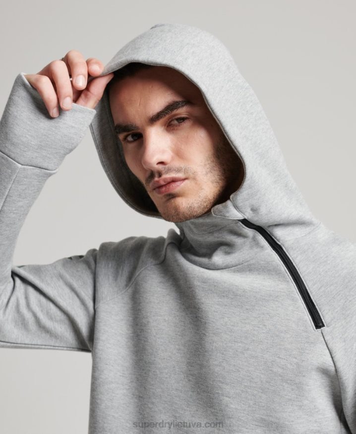 Superdry Gymtech Hoodie Grey Men