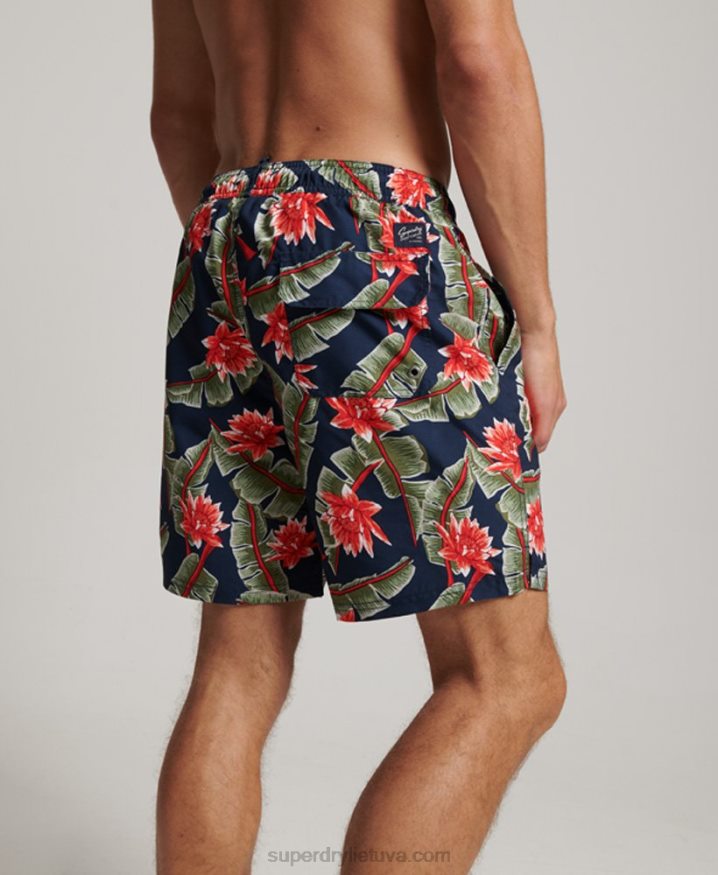 Superdry Hawaiian Recycled Swim Shorts Navy Men