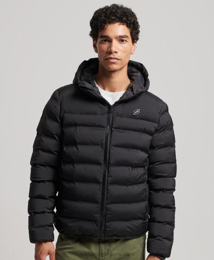 Superdry Heat Sealed Padded Jacket Black Men