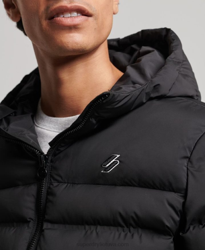 Superdry Heat Sealed Padded Jacket Black Men