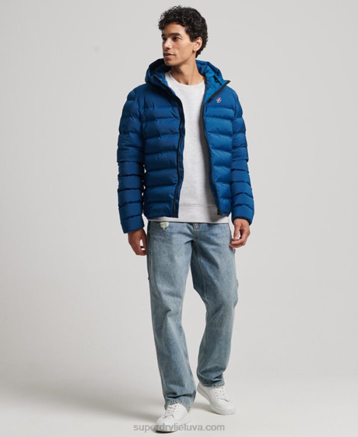 Superdry Heat Sealed Padded Jacket Blue Men