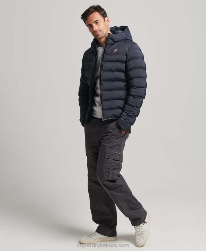 Superdry Heat Sealed Padded Jacket Navy Men