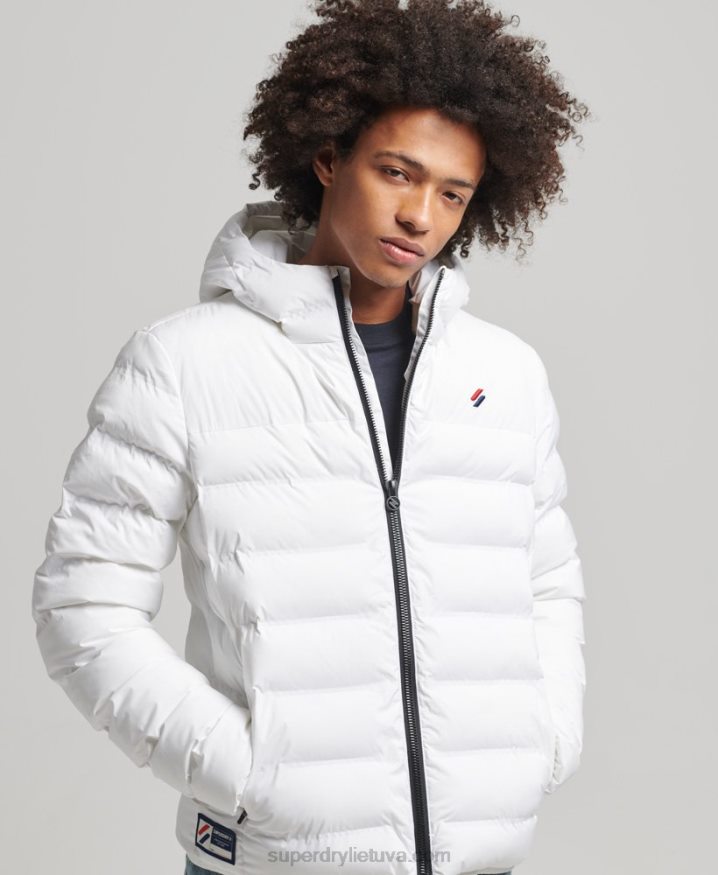 Superdry Heat Sealed Padded Jacket White Men