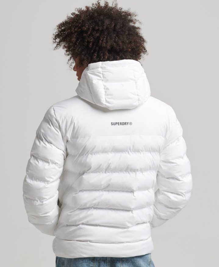 Superdry Heat Sealed Padded Jacket White Men