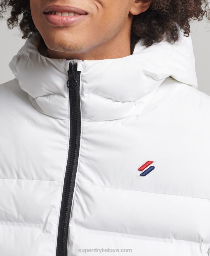 Superdry Heat Sealed Padded Jacket White Men