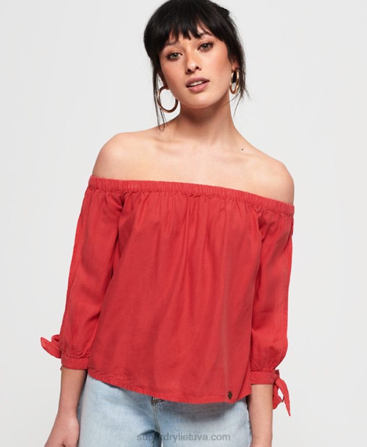 Superdry Helena Top Red Women