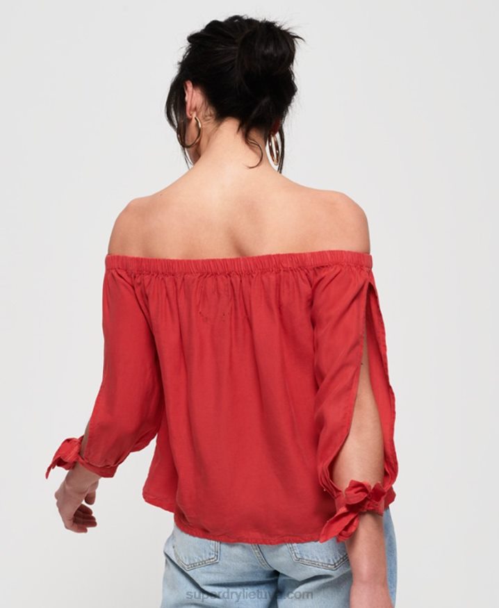 Superdry Helena Top Red Women