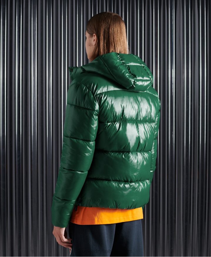 Superdry High Shine Padded Jacket Green Men