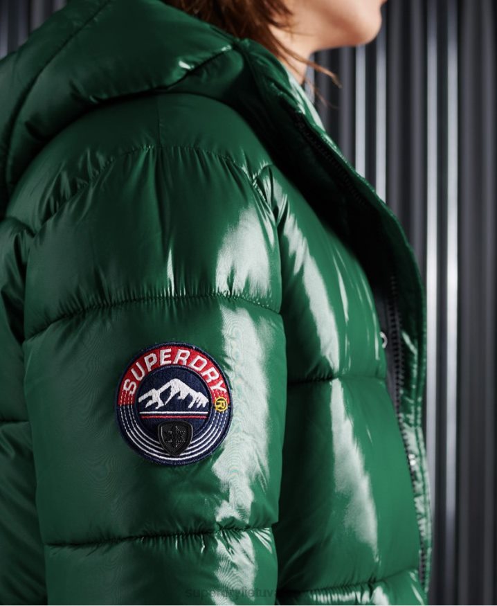 Superdry High Shine Padded Jacket Green Men