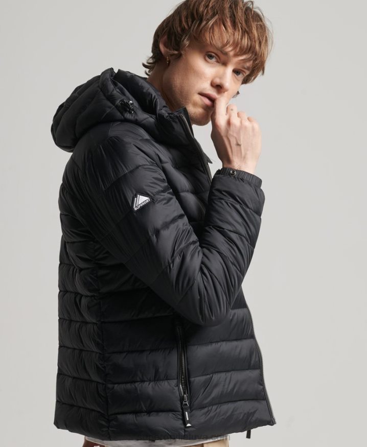 Superdry Hooded Classic Puffer Jacket Black Men