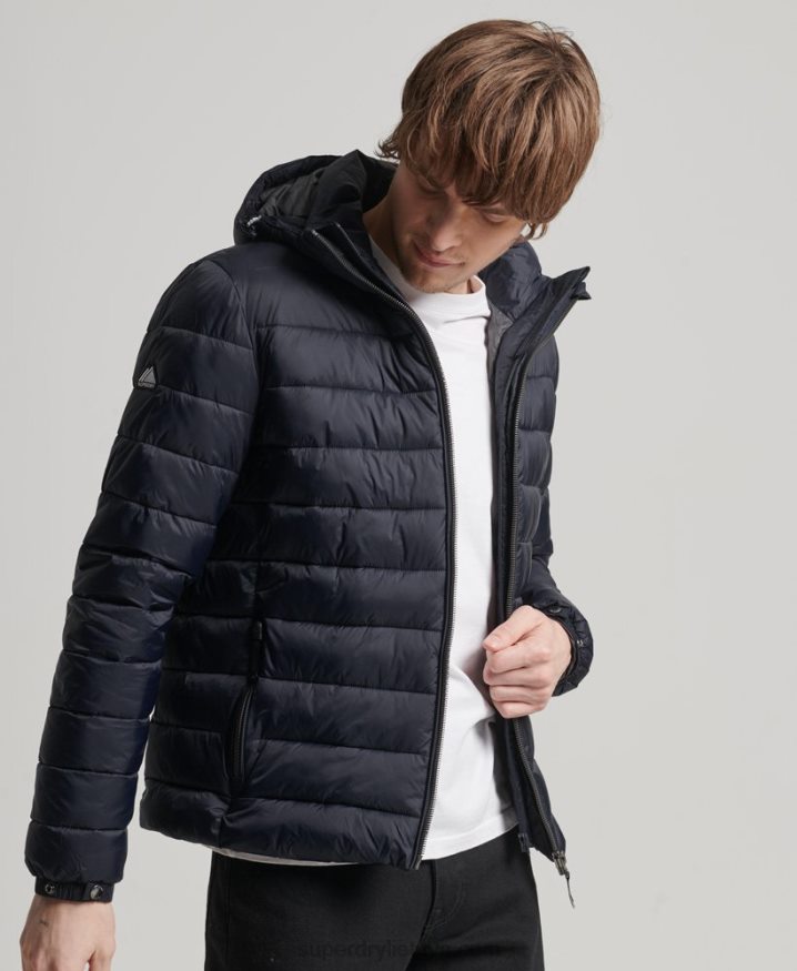 Superdry Hooded Classic Puffer Jacket Navy Men