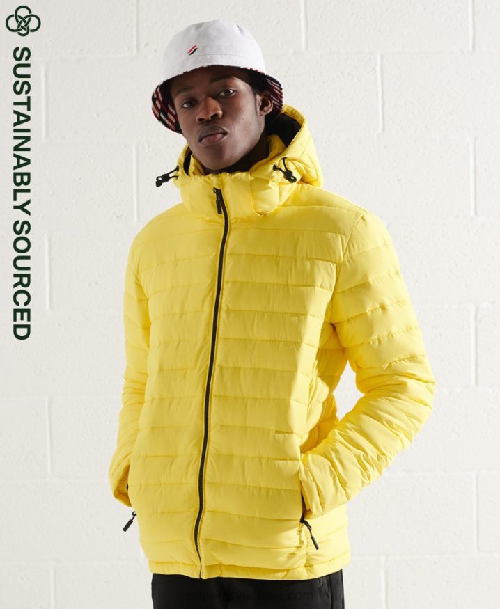 Superdry Hooded Fuji Jacket Yellow Men