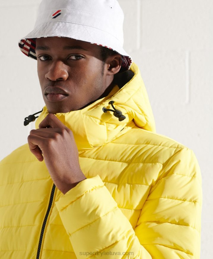 Superdry Hooded Fuji Jacket Yellow Men