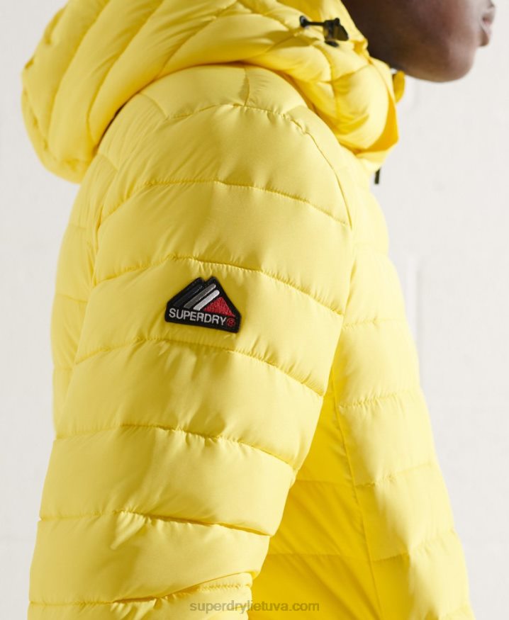 Superdry Hooded Fuji Jacket Yellow Men