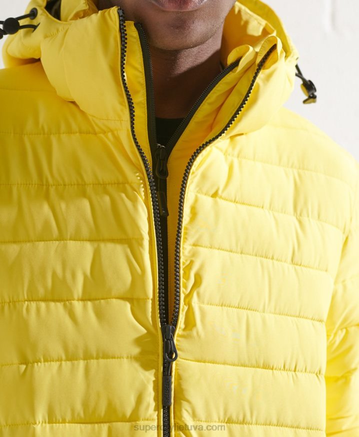 Superdry Hooded Fuji Jacket Yellow Men