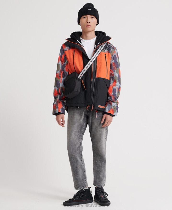 Superdry Hooded Polar Printed SD-Wind Attacker Jacket Multi Men